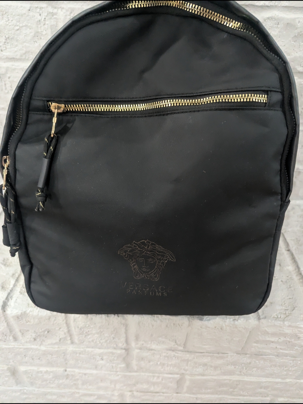 Versace Parfums Black Nylon Backpack - Picture 7 of 12